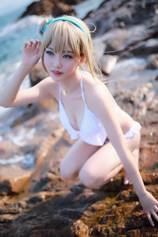 抖娘-利世 NO.040 海边索米cos [43P-129MB]