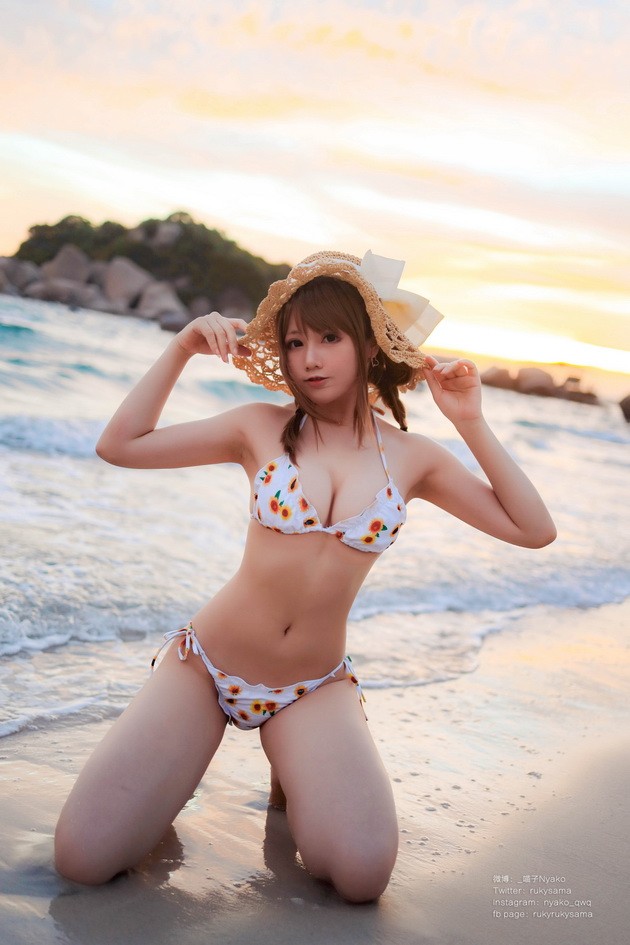 Nyako喵子 – NO.054 向日葵泳装[66P+1V-149.1M]